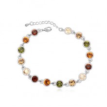 Flowing Star Coloured Exquisite Crystal Bracelet